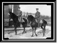 Historic Framed Print, CULVER MILITARY ACADEMY COL. L.R. GIGNILLIAT AND CAPT. ROBERT ROSSOW,  17-7/8" x 21-7/8"