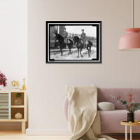 Historic Framed Print, CULVER MILITARY ACADEMY COL. L.R. GIGNILLIAT AND CAPT. ROBERT ROSSOW,  17-7/8" x 21-7/8"