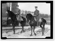 Historic Framed Print, CULVER MILITARY ACADEMY COL. L.R. GIGNILLIAT AND CAPT. ROBERT ROSSOW,  17-7/8" x 21-7/8"