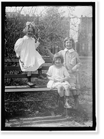 Historic Framed Print, COLT, LeBARON BRADFORD. SENATOR FROM RHODE ISLAND, 1913-1924. HIS GRANDCHILDREN: CARLTON, GEORGE, AND JOU-JOU COLT,  17-7/8" x 21-7/8"