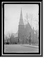 Historic Framed Print, PRESBYTERIAN CHURCH. 3RD AND E STREETS, N.W.,  17-7/8" x 21-7/8"