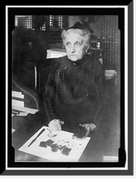Historic Framed Print, BROWN, MRS. OF TREASURY DEPARTMENT. IDENTIFYING DAMAGED BILLS FOR REDEMPTION,  17-7/8" x 21-7/8"