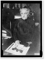 Historic Framed Print, BROWN, MRS. OF TREASURY DEPARTMENT. IDENTIFYING DAMAGED BILLS FOR REDEMPTION,  17-7/8" x 21-7/8"