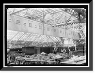 Historic Framed Print, POST OFFICE DEPARTMENT WINDOWS FOR INSPECTORS - 2,  17-7/8" x 21-7/8"