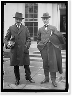 Historic Framed Print, FRIEDMAN, DR. FREDERICK F., L., WITH DR. HUNDT, HIS SECRETARY,  17-7/8" x 21-7/8"