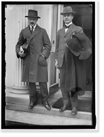 Historic Framed Print, FRIEDMAN, DR. FREDERICK F., L., WITH DR. HUNDT, HIS SECRETARY - 2,  17-7/8" x 21-7/8"