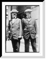 Historic Framed Print, W.E.D. Stokes standing to right of unidentified man,  17-7/8" x 21-7/8"