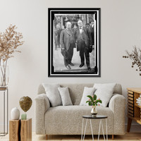 Historic Framed Print, BRYAN, WILLIAM JENNINGS. SEC. BRYAN WITH HIS DOUBLE,  17-7/8" x 21-7/8"