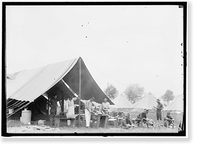 Historic Framed Print, COLONIAL RIFLES. REUNION OF G.A.R. AND CONFEDERATE VETERANS WHO HAD FOUGHT AT GETTYSBURG, ON THE BATTLEFIELD,  17-7/8" x 21-7/8"