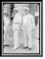 Historic Framed Print, REED, JAMES A. SENATOR FROM MISSOURI, 1911- . CENTER, WITH THOMAS J. WALSH,  17-7/8" x 21-7/8"