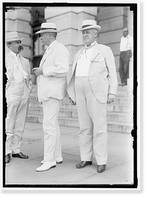 Historic Framed Print, REED, JAMES A. SENATOR FROM MISSOURI, 1911- . CENTER, WITH THOMAS J. WALSH,  17-7/8" x 21-7/8"