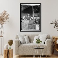 Historic Framed Print, CHAMBERLAIN, GEORGE EARLE. SENATOR FROM OREGON, 1909-1921; MEMBER, U.S. SHIPPING BOARD, 1921-1923. ADDRESSING SUGGRAGETTES AT HYATTSVILLE,  17-7/8" x 21-7/8"