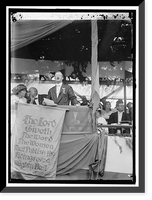 Historic Framed Print, WOMAN SUFFRAGE. MAYOR OF HYATTSVILLE ADDRESS,  17-7/8" x 21-7/8"