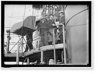 TARGET PRACTICE. DANIELS, JOSEPHUS, SECRETARY OF THE NAVY, 1913-1921; GARRISON, LINDLEY M., SECRETARY OF WAR, 1913-1916, Antique Poster