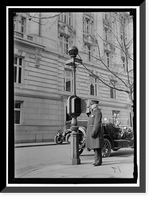 POLICE CALL BOX, D STREET, Historic Print