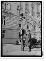 POLICE CALL BOX, D STREET, Historic Print