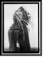 Historic Framed Print, LAZY BOY. INDIAN CHIEF,  17-7/8" x 21-7/8" Historic Framed Print, LAZY BOY. INDIAN CHIEF,  17-7/8" x 21-7/8"