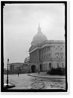 Historic Framed Print, CAPITOL, U.S. EAST FA&Ccedil;ADE,  17-7/8" x 21-7/8"