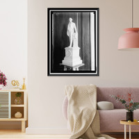 Historic Framed Print, MODEL FOR UNIDENTIFIED STATUE,  17-7/8" x 21-7/8"