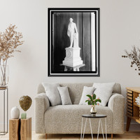 Historic Framed Print, MODEL FOR UNIDENTIFIED STATUE,  17-7/8" x 21-7/8"