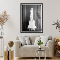 Historic Framed Print, MODEL FOR UNIDENTIFIED STATUE - 2,  17-7/8" x 21-7/8"