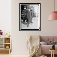 Historic Framed Print, HARLAN, JAMES S. COMMISSIONER, I.C.C. LEFT, WITH C. C. McCHORD,  17-7/8" x 21-7/8"