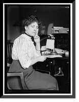 SHELDON, MISS CAROLYN B. AT DESK - 3, Vintage Print