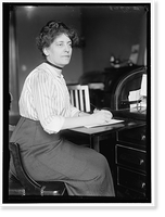 SHELDON, MISS CAROLYN B. AT DESK - 4, Antique Poster