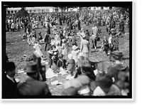 EASTER EGG ROLLING, WHITE HOUSE - 6, Antique Print