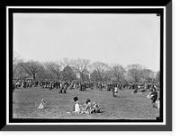 Historic Framed Print, EASTER EGG ROLLING, WHITE HOUSE - 10,  17-7/8" x 21-7/8"