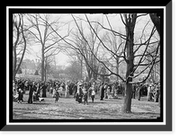 Historic Framed Print, EASTER EGG ROLLING, WHITE HOUSE - 12,  17-7/8" x 21-7/8"