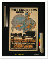 The U.S. Engineers need you. George Carlson, Vintage Print