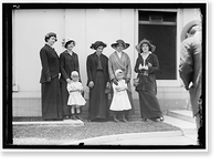 Historic Framed Print, [LINDSEY, BEN B. JUDGE. MRS. LINDSEY; JUDGE LINDSEY; MRS. PEARL JOLLY; MRS. MARY PETRUCCI; MRS. M. H. THOMAS AND CHILDREN],  17-7/8" x 21-7/8"
