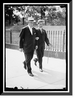 Historic Framed Print, HURLEY, EDWARD NASH, RIGHT, WITH JAMES A. FARRELL,  17-7/8" x 21-7/8"