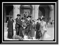 WOMAN SUFFRAGE. FIRST GROUP IN POLITICAL CAMPAIGN: ROSE WINSLOW, LUCY BURNS, TO CALIFORNIA; DORIS STEVENS, RUTH ASTOR NOYES, TO COLORADO; ANNA McGUE TO WASHINGTON; JANE PINCUS, JESSIE H. STUBBS, TO