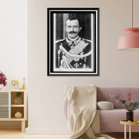 Historic Framed Print, ITALIAN ROYAL FAMILY. KING VICTOR EMANUEL,  17-7/8" x 21-7/8"