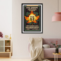 Irish Canadians. Enlist in an Irish and Canadian battalion. 199th Battalion C.E.F. Irish Canadian Rangers. Nutter, Vintage Wall Art