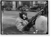 Historic Framed Print, [WOMEN AUTO RACERS. MISS ELINOR BLEVINS],  17-7/8" x 21-7/8"