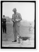 Historic Framed Print, SANDS, D.C., JR., OF MIDDLEBURG, VIRGINIA. NATIONAL BEAGLE CLUB OF AMERICA,  17-7/8" x 21-7/8"