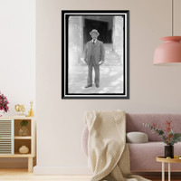 Historic Framed Print, GOMPERS, SAMUEL. PRESIDENT, A.F. OF L. SNAPS,  17-7/8" x 21-7/8"