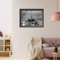 Historic Framed Print, LINCOLN MEMORIAL. LAYING CORNERSTONE - 4,  17-7/8" x 21-7/8"