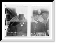Historic Framed Print, Gov. J.G. Hawley (Idaho) and Gov. A.O. Eberhart (Minn.),  17-7/8" x 21-7/8"
