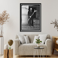 Historic Framed Print, HOUSE OF REPRESENTATIVES SERGEANT-AT-ARMS GORDON WITH MACE - 2,  17-7/8" x 21-7/8"