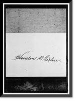 Historic Framed Print, [Houston B. Teehee (name, handwritten)],  17-7/8" x 21-7/8"