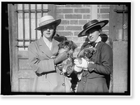 Historic Framed Print, LITTANER, MISS CATHERINE L. DOG SHOW,  17-7/8" x 21-7/8"