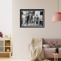 Historic Framed Print, BALTIMORE NEWSBOYS; TWO OF GROUP ARE GEORGE HARRISON AND SAMUEL FRIEDEL - 2,  17-7/8" x 21-7/8"
