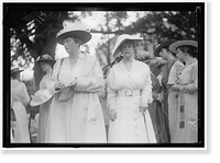 Historic Framed Print, FRIENDSHIP CHARITY FETE. MRS. JOSEPH LEITER AND MRS. GEORGE HOWARD,  17-7/8" x 21-7/8"