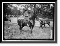 Historic Framed Print, RIDING AND HUNT CLUB. MRS. GRANVILLE FORTESCUE,  17-7/8" x 21-7/8"