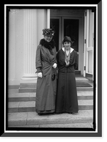 LEWIS, MRS. LAWRENCE. LEFT, WITH MRS. HARRY LOWENBURG Classic, Antique Print