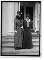 LEWIS, MRS. LAWRENCE. LEFT, WITH MRS. HARRY LOWENBURG Classic, Antique Print